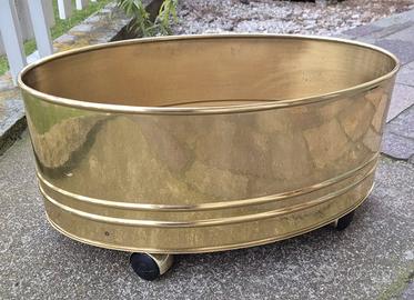 Vaso porta fiori in ottone