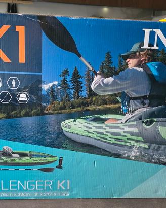 Kayak Intex Challenger K1 NUOVO sigillato 68305NP 