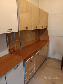 Mettitutto cucina anni 70 marroncino