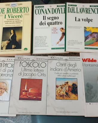Stock Lotto 11 Libri Goethe, Foscolo, Wilde, Conan