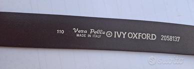 Ivy Oxford Cintura Vera Pelle Made in Italy. 110cm
