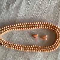 3 fili di corallo rosa pelle d’angelo