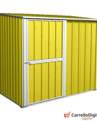 Box casetta giardino in Acciaio 174x100cm giallo