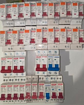 lotto materiale elettrico magnetotermici salvavita