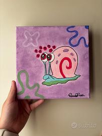 Quadro cartoon fatto a mano 20x20.