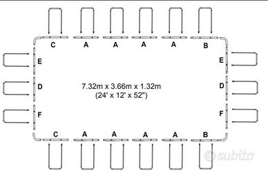 Piscina Bestway  Fuori Terra Rettangolare