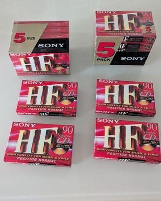 14 Cassette Sony HF 90 Minuti Sigillate
