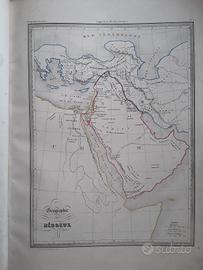 Carta geografica originale dell'Ottocento