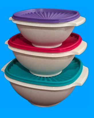 Ciotola insalatiera 3 pezzi Tupperware