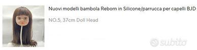 Parrucca Diritta Per Bambole Reborn Forniture Fai