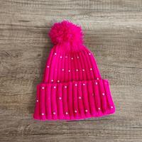 Cappello ciclamino misura unica con brillantini