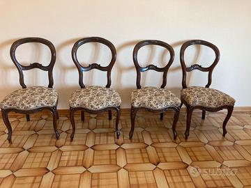 Set 4 sedie antiche Luigi Filippo