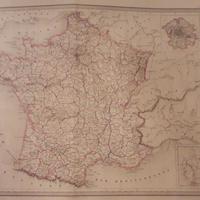 Carta geografica della Francia