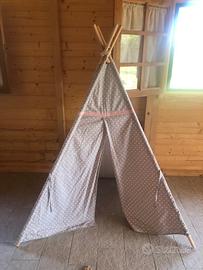 Tenda Teepee bambù bambino