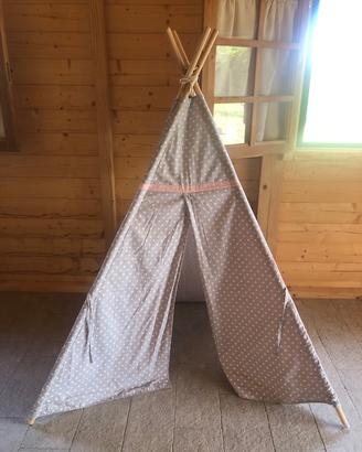 Tenda Teepee bambù bambino
