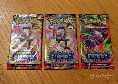 Lotto 3 buste Pokémon ITA - Fiamme Spettrali