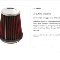 Filtro aria conico AF- 2 Art. 06100