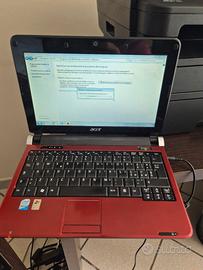 Acer Aspire One ZG5 – Netbook funzionante con alim