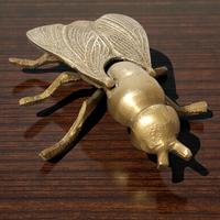 Posacenere Vintage a forma di Mosca in Ottone