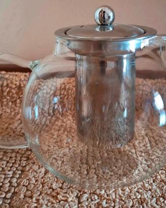 Tisaniera da 1 litro in vetro borosilicato
