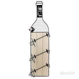 Decorazione parete portabottiglie 