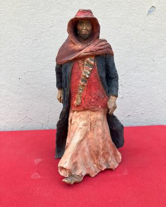 Statuina terracotta re magi presepe collezionismo