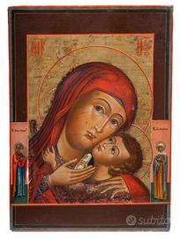 Antica icona russa "Madre di Dio korsunskaja"