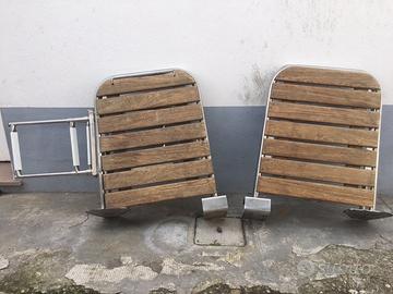 Coppia plancette con scaletta inox