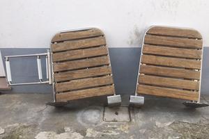 Coppia plancette con scaletta inox