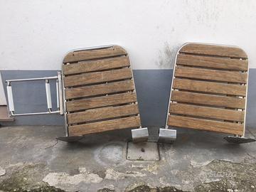Coppia plancette con scaletta inox