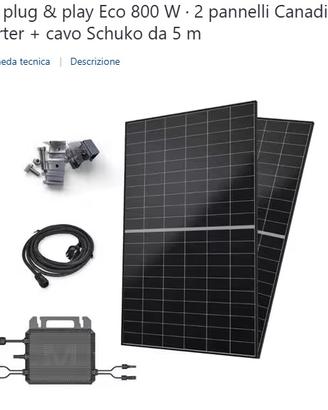 Pannello fotovoltaico da balcone