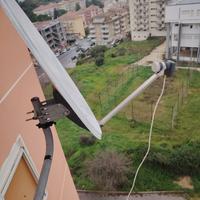 antenna parabolica con ricevitore