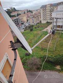antenna parabolica con ricevitore