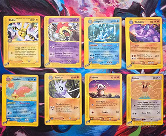 Lotto 8 Carte Pokemon Set Aquapolis