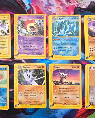 Lotto 8 Carte Pokemon Set Aquapolis