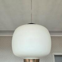 Lampadario opaline ottone