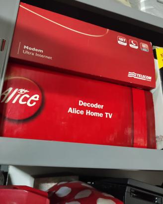 Modem dsl e decoder alice home tv