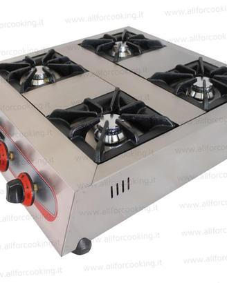 Cucina 4 fuochi a gas