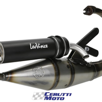 Scarico Leovince HAND MADE TT BLACK Minarelli vert