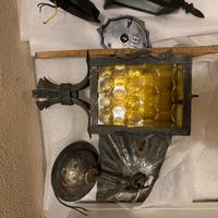 Lampione vintage ferro battuto