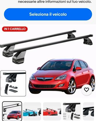 Cerchi Gomme e Portapacchi Opel Astra J