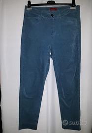 PANTALONI BLU AVIO DI  FUSTAGNO "LATINO" DONNA 44
