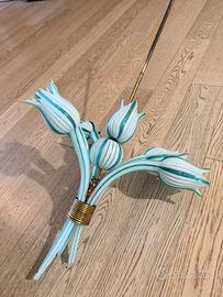 Lampadario in vetro soffiato