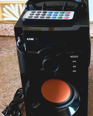cassa altoparlante bluetooth con radio FM 