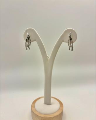 Orecchini pendenti in Oro Bianco 18k