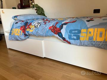 Letto IKEA MALM Bianco 90x200