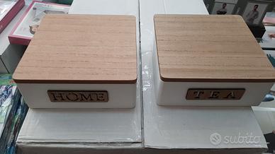 Cofanetto portatisane in legno