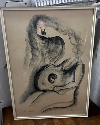 Litografia vintage anni 70 Di Prinzio Michele