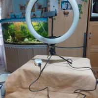 lampada anello led per selfie streaming etc