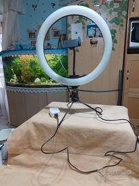 lampada anello led per selfie streaming etc